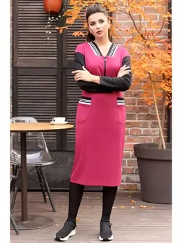 Платье 2614 бордо_черный