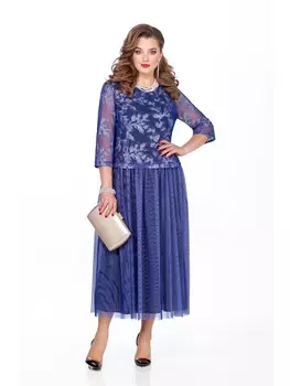 Платье 262-1-синий