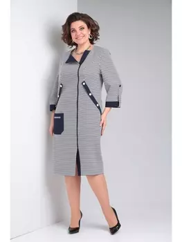 Платье 2674 сине-белый