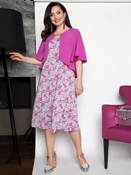 Платье На пике популярности (фуксия)