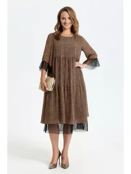 Платье 2689 беж камушки