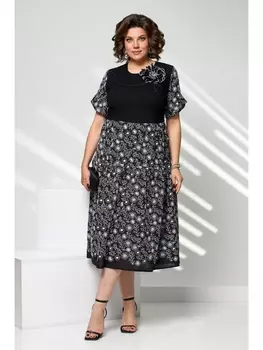 Платье 2690 черно-белый