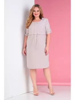 Платье 286 бежевый