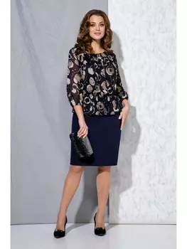 Платье 3063 глубокий синий