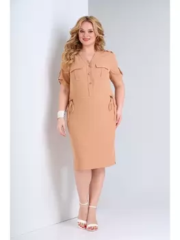 Платье 306 персиковый