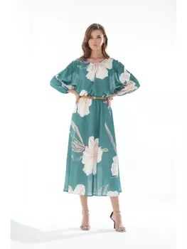 Платье 3121 бирюзовый оттенок