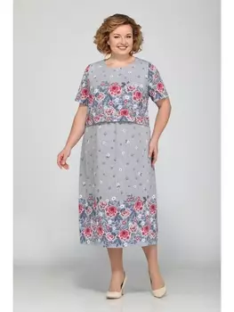 Платье 313 серый