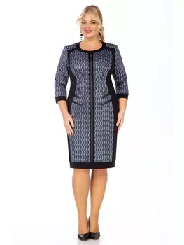 Платье 323/8 черный/синий