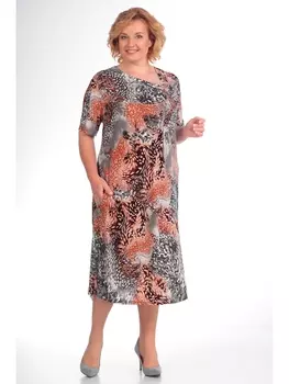 Платье 3296-Терракот