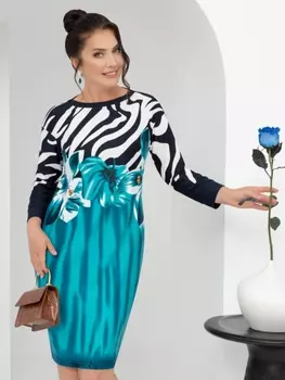 Платье Мыслить позитивно (магия бирюзы)