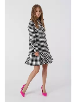 Платье 3382 черно-белый