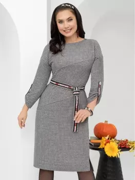 Платье 338430 (Невероятный дебют (с поясом, грэй))