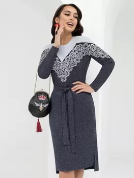 Платье Акценты фантазии (обаяние, с поясом)