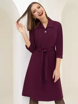 Платье 345479 (Честное колдовство (бордо, с поясом))