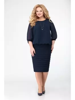 Платье 346 синий