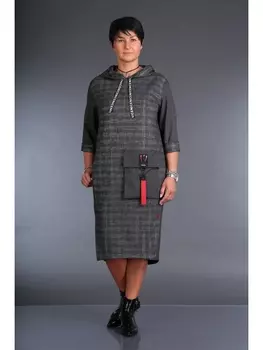 Платье 369 серый