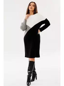 Платье 4078 черно-белый