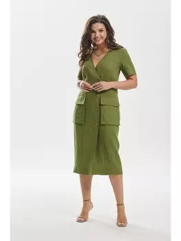 Платье 424-027 хаки