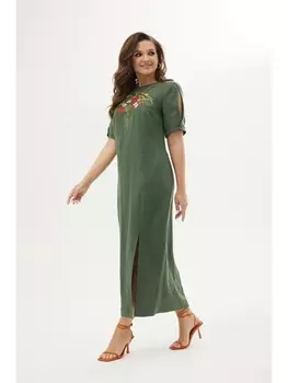 Платье 424-038 мох