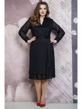 Платье 4264 белые точки