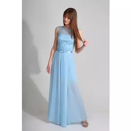 Платье 4377 голубой