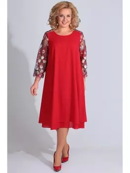 Платье 4610 красный