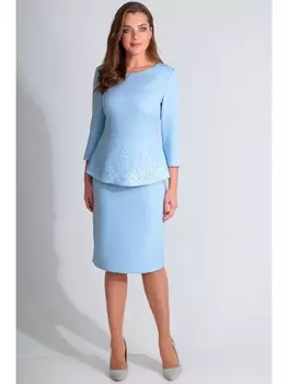Платье 4619 голубой