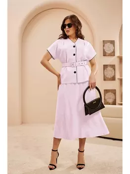 Юбочные костюмы 4649 пудра