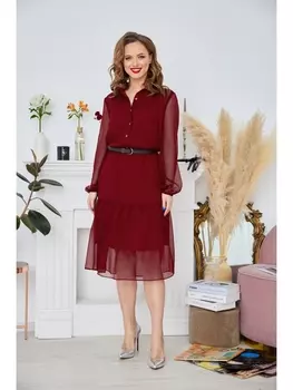 Платье 488 бордо