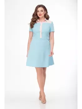 Платье 490-голубой