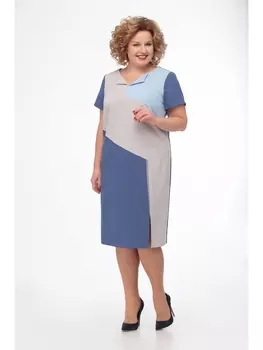 Платье 500 сине-бирюзовый