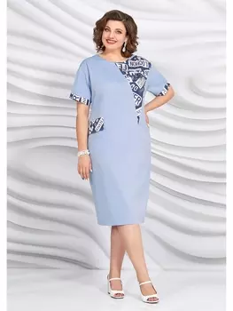 Платье 5424 голубой