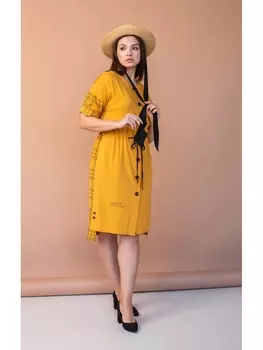 Платье 547 горчица