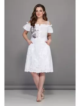 Платье 553-белый