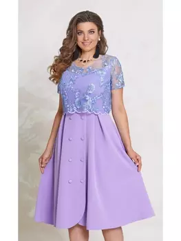 Платье 5953-5 темная сирень