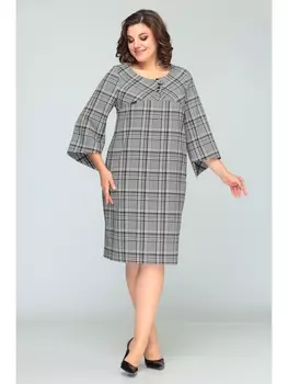 Платье 637 клетка