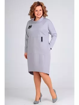 Платье 6541 серый
