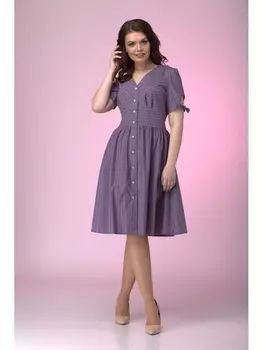 Платье 682 темная полоска