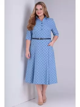 Платье 685 голубое