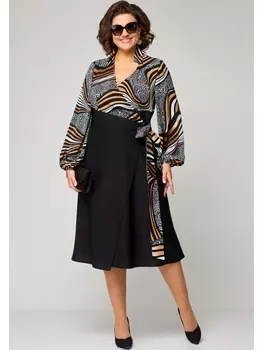 Платье 7246 принт абстракция