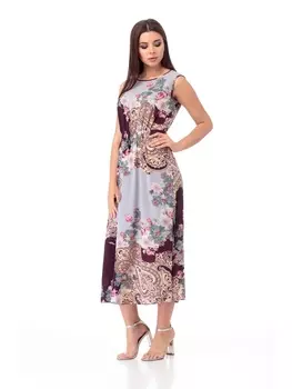 Платье 724 голубой фон