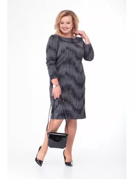 Платье 729 серый