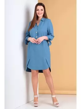 Платье 733 голубой