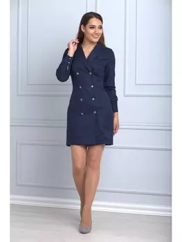 Платье 740 синий