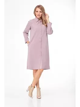 Платье 761 розовая клетка