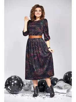 Платье 803 цветочный принт