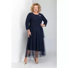 Платье 804 синий