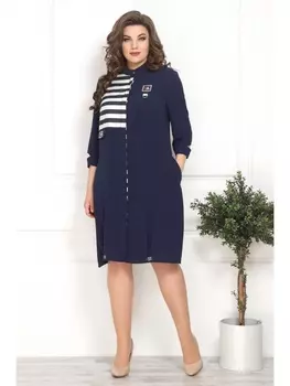 Платье 804 синий