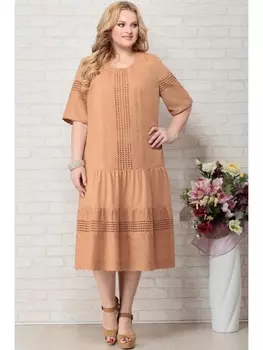 Платье 808 молочный шоколад