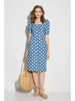 Платье 812 голубой
